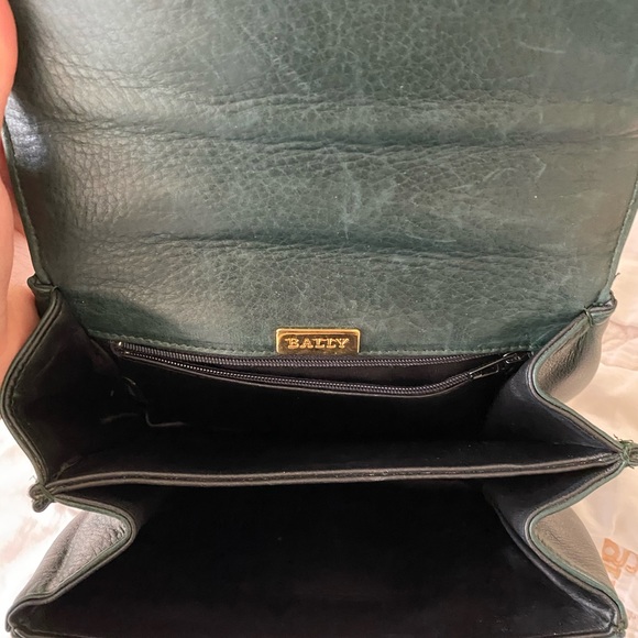 Bally Green Leather Crossbody Bag - Picture 6 of 7